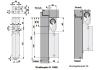 Universal-Türdämpfer R1400, Haken 1014, 20N, mattverchromt
